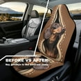 thumbnail image 4 of Yuyamidu 3D Dachshund Car Seat Covers for Front Seats Cute Dog Bucket Seat Covers Universal Fit for SUV Truck Sedan Front Seat Cover, 2 PCS Set, 4 of 7