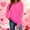 Hot Pink, variant on Avrnliq Womens Black Valentine Sweater | Cute Heart Pattern Fleece Top for Her, Couples Matching Valentine's Day Gift, Comfy Womens Sweatshirt,Size XL