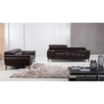thumbnail image 2 of EK076 Dark Chocolate (Brown) Color With Italian Leather Sofa, 2 of 2