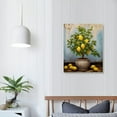 thumbnail image 4 of JRXY  Lemon Wall Art Canvas Lemon Tree Pictures Citrus Fruit Artwork Vertical Painting Vintage Botanical Prints Kitchen Living Room Bedroom Decor Framed 16x20 in, 4 of 5