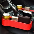 thumbnail image 2 of Multifunction Leather Storage Box for Car Seat Side Gap, 2 of 8