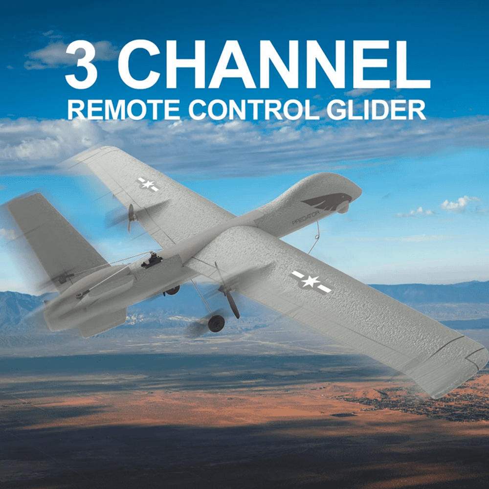RC Plane Z55 2.4Ghz 3CH Hand Throwing Foam Aircraft With LED Light RC Gilder Airplane Toys