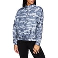 thumbnail image 2 of Reebok Womens Essential Woven Printed Quarter Zip Windbreaker with Pocket, Sizes XS-XXXL, 2 of 4