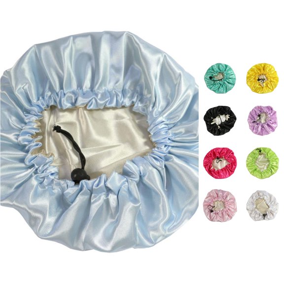 Baby Hats & Caps product category Kids Satin Bonnet Sleeping Cap for Natural Hair Toddlers Child Baby Adjustable Satin Cap for Night Sleeping Double Layer