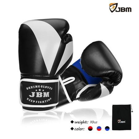 JBM Boxing Gloves Equipment Punching Gloves Sparring Gear 3 Color Available for Kickboxing MMA TKD Thai Kick