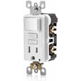 thumbnail image 4 of Leviton GFSW1-W Self-Test SmartlockPro Slim GFCI Combination Switch Tamper-Resistant Receptacle with LED Indicator, 15 Amp, White - GIDDS-2499319, 4 of 4