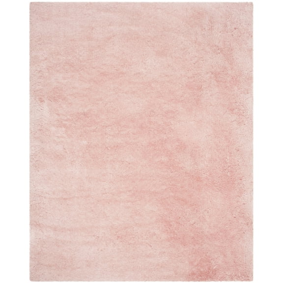 SAFAVIEH Arctic Giselle Solid Polyester Shag Area Rug, Pink, 7'6" x 9'6"