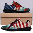 thumbnail image 3 of Memorial Day Cardinal In Loving Memory Shoes Sneakers Black Size 8, 3 of 7