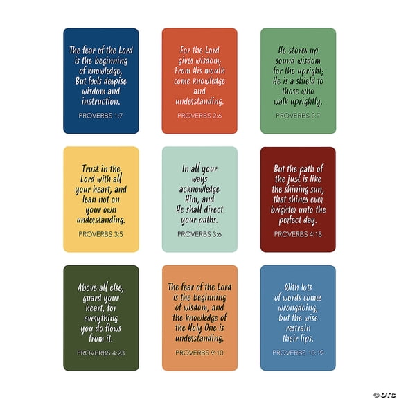 2 1/2" x 3 1/2" Bulk 144 Pieces Religious Bible Verse Prayer Wallet Cards