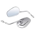 thumbnail image 2 of Pair Chrome Rear View Mirrors For 1955-2019 Harley-Davidson XL1200L XL883 XL883L, 2 of 8