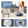 thumbnail image 2 of cnv 5-in-1 Pet Grooming Vacuum Kit with Low Noise Cordless Clippers, 2.5L Dust Cup, 3 Suction Modes, and 5 Professional Grooming Tools for Dogs, Cats, and Other Pets – White, 2 of 5