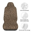 thumbnail image 5 of Gaeub Brown Leopard 2Pack Full Set Car Seat Covers with Soft Padding Universal Auto Front Seats Protector and Cushion Mat, 5 of 7
