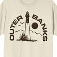 thumbnail image 2 of Outer Banks Lighthouse & Sun Men's Natural Crew Neck Short Sleeve T-shirt-Medium, 2 of 4