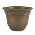 thumbnail image 2 of HC Companies Sierra 10 Inch Garden Planter Pot, Celtic Bronze (3 Pack), 2 of 11