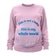 thumbnail image 4 of RKSTN Women's Maternity Sweatshirts Plus Size Crewneck Pregnancy Graphic Print Pullover Hoodless Sweatshirts Top Womens Casual Oversized Round Neck Loose Comfy Funny Printed Long Sleeve T Shirts, 4 of 7