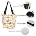 thumbnail image 5 of Kdxio Cute Bee Gnome Women Reusable Grocery Bags Foldable Ripstop,Reusable Shopping Bags for Shopping,Gym,Gift, 5 of 7