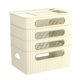 thumbnail image 3 of Estante de enrutador Organizador de escritorio de oficina Estantes Estante de almacenamiento Organizador de enrutador Caja de gestión de cables de Beige 4 Niveles Sunnimix Estante del enrutador, 3 of 8