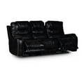 thumbnail image 4 of Park Avenue Black Power Reclining Sofa, 4 of 11