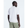 thumbnail image 3 of Free Assembly Men's Textured Stripe Polo Sweater with Short Sleeves, Sizes S-3XL, 3 of 6