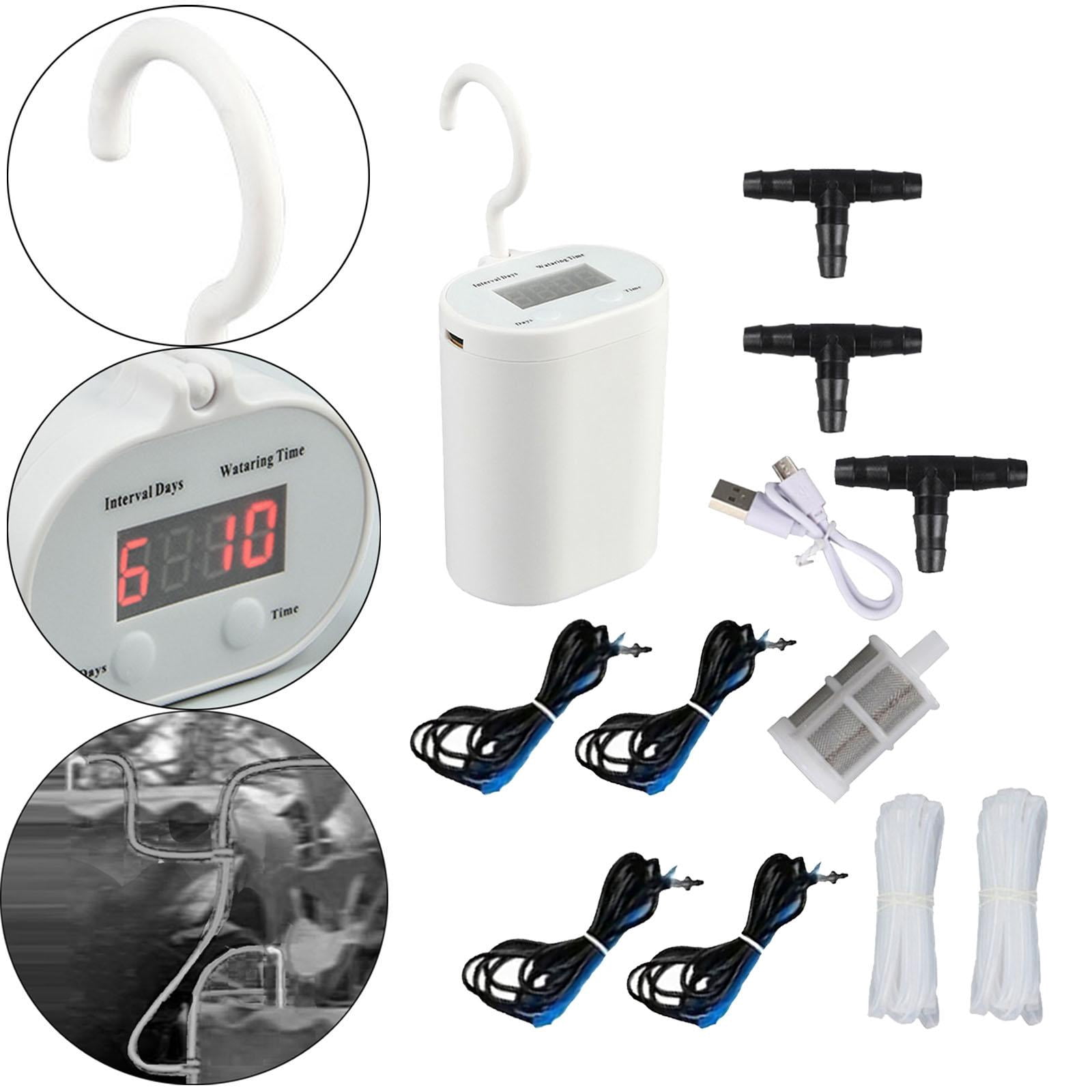 Vensio -Automatic Drip Irrigation System with Intelligent Sprinkler Timer, Professional 16-Pot Indoor Plant Watering Kit for Home and Office, USB Rechargeable 4m