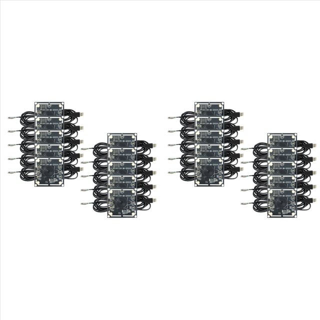 Módulo de Cámara de 100 Grados de 20 Piezas, 1 MP, OV9732, 1280 X 720, Controlador USB Gratuito, Enfoque Manual, con Cable de 2 Metros para WinXP/7/8/10