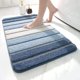 thumbnail image 1 of Alfombra de Baño Antideslizante, Alfombra de Baño Extra Suave, Lavable a Máquina, Absorbente de Agua, 40 x 60 cm, Azul, 1 of 5