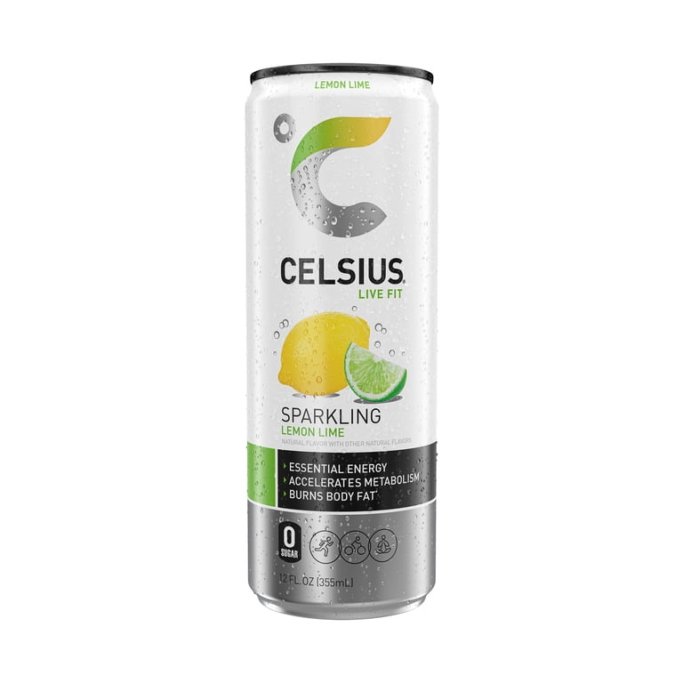 Celsius Sparkling Lemon Lime, 12 fl oz Cans, 12 Pack photo 3