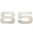 thumbnail image 2 of Avalon Boat Brand Decal 085078PM | 2585 RL 9 1/2 Inch Metallic Pewter, 2 of 2