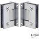 thumbnail image 4 of 2 Pack Heavy Duty Bathroom Clamp, Stainless Steel Glass Door Hinge, Two Way Fixed Glass, 4 of 5