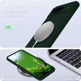 thumbnail image 5 of KOMI for Google Pixel 8 Case, Silicone Phone Case with 2 Screen Protector, Soft Anti-Scratch Microfiber Lining, Full Body Shockproof Slim Cover Support Wireless Charging, DarkGreen, 5 of 5