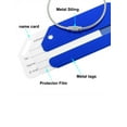 thumbnail image 5 of Unique Bargains Travel Suitcase Luggage Tags Bag Labels Aluminum Blue 2/7 Pack, 5 of 6