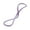 Purple 15LB, variant on MOMOJIA Fitness Resistance Band Arm Back Shoulder Exercise Elastic Rope Training Device