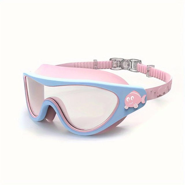 CNKOO 1pc Kids Cartoon Swimming Goggles Anti-Fog Leakproof Large Frame PC Material Suitable for Ages 4-16 Assorted Colors ZZZ