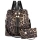 thumbnail image 1 of Mochila monedero para mujer de piel sintética antirrobo, mochila de viaje, bolso de hombro de moda para mujer con bolso pequeño, 1 of 6