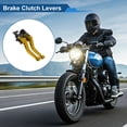 thumbnail image 2 of Palancas de freno y embrague cortas Unique Bargains para Kawasaki NINJA 400R 2011, palanca de freno ajustable en 6 posiciones, aleación de aluminio, tono dorado, 1 par, 2 of 7