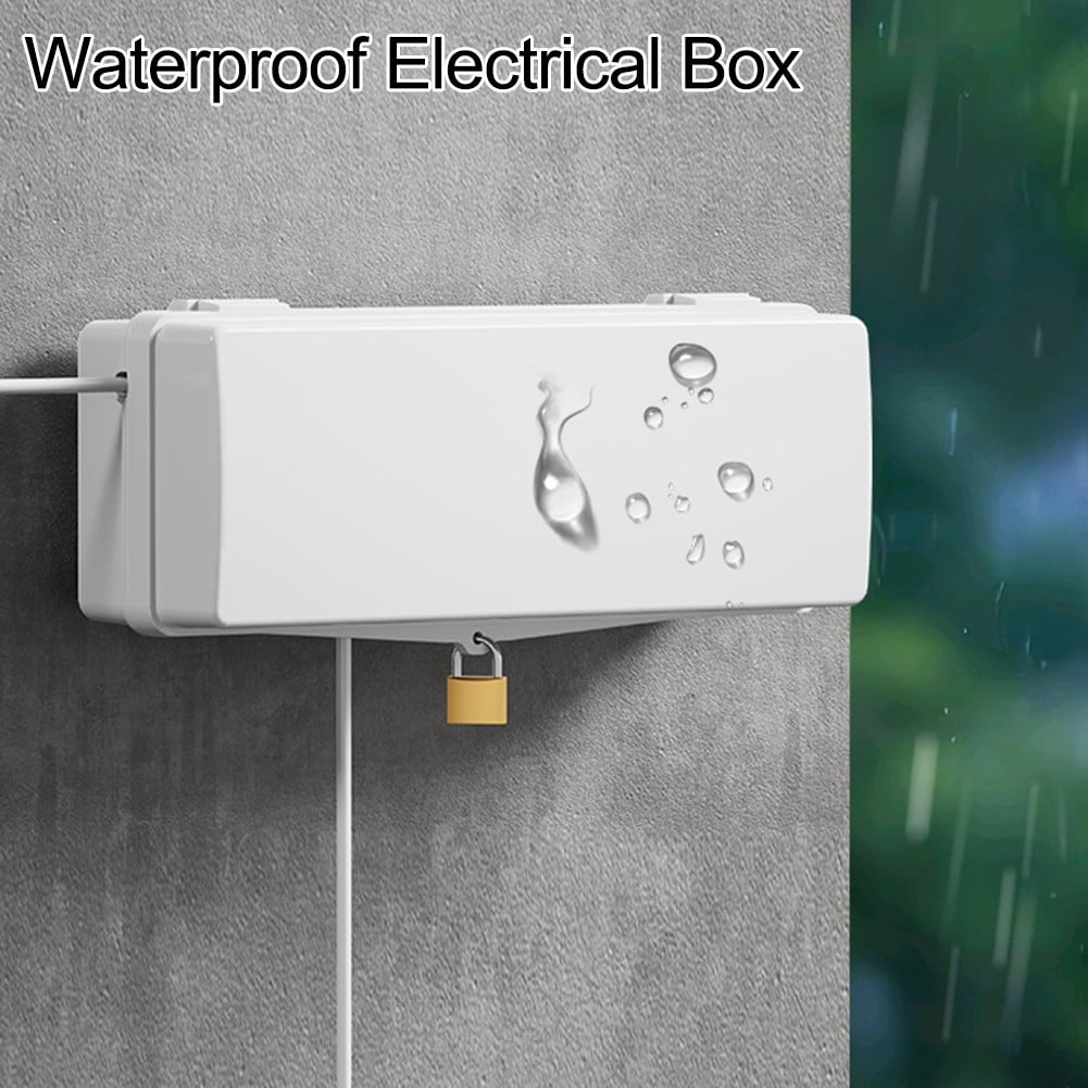 Outdoor Electrical Extension Cord Box Rainproof With 4/8 output holes lockable