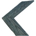 thumbnail image 2 of Ekena Millwork 12"W x 14"H x 3/4"D Vintage Farmhouse 3 1/2" Chevron, Barnwood Decor Collection, Driftwood Blue, 2 of 17