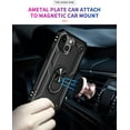 thumbnail image 3 of for 12 Mini Case for iPhone 12 Mini Case,with Ring Stand Shockproof Phone Case for iPhone 12 Mini 5.4 inch Case-Black, 3 of 12