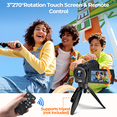 thumbnail image 5 of Campark 4K Video Camera Camcorder 48MP Vlogging Camera for YouTube with IR Night Vision 16X Digital Zoom 3.0" Touch Screen, 5 of 7