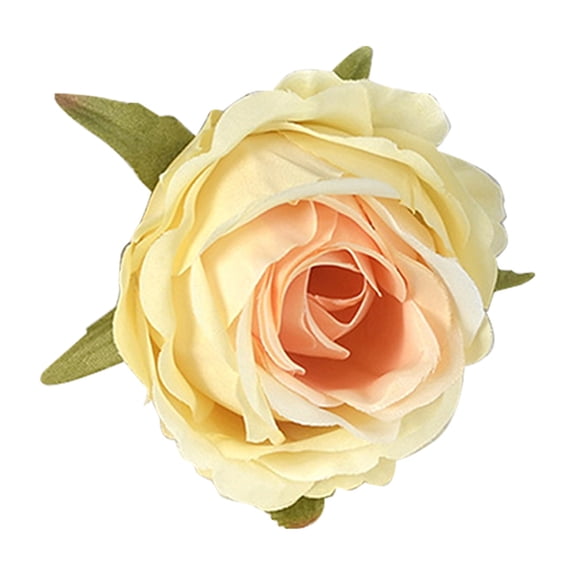 Artificial Peony Flower Heads for Wedding Decor & DIY Floral Arrangement, Faux Silk Flower Heads Realistic Design Soft Texture High-Quality Material Lifelike Long-Lasting,Silk Flower Heads,Champagne