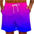 thumbnail image 6 of Yuwull Men's Gradient Printing Casual Beach Shorts Pants Mens Pajama Shorts Graphic Running Athleticc Shorts Big abd Tall Size On Clearances, 6 of 9