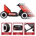 thumbnail image 4 of Montable Electrico Go Kart para Niños Largo Ajustable Luz 12v - Rojo, 4 of 8
