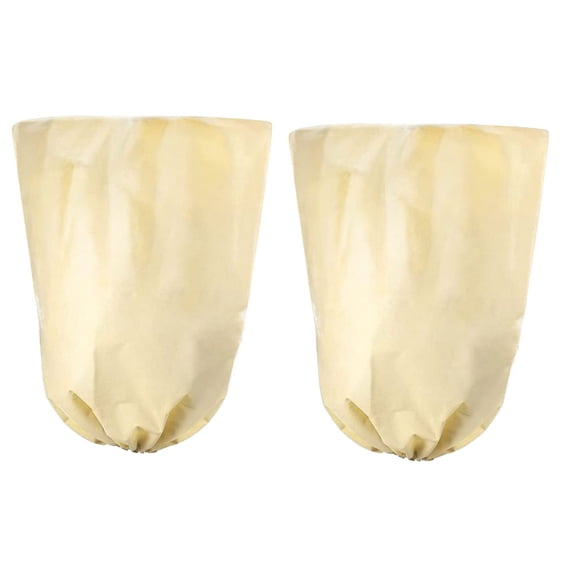 Yuarrent 2 piezas de forro polar de invierno para plantas, protección contra heladas, protección eficaz y ajustable para plantas en invierno Jardín y Patio De color crema 80*120cm