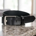 thumbnail image 3 of Black Wide Pin Men's Belt by Nickel Smart® - Casual Nickel-Free Belt, 1.5” Full Grain Leather Strap, 3 of 6