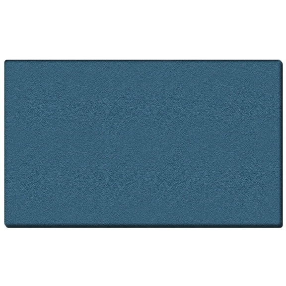 Pemberley Row Vinyl Ocean Blue Bulletin Board Rectangular Textured 48.63" x 72.63" Assembled