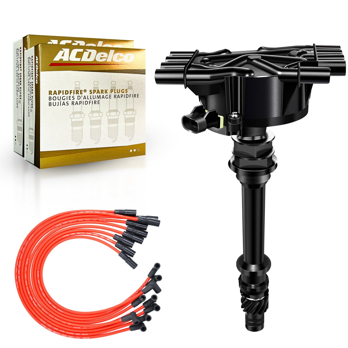 15 day return policy best prices, best service ACDelco Ignition Kit Distributor Rotor Cap Wire