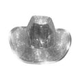 thumbnail image 4 of yuksok Disco Ball Cowboy Hat Light up Cowgirl Cap for Music Festivals Party Carnival, 4 of 9