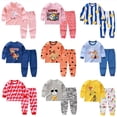 thumbnail image 2 of Pijamas de Navidad para niños y niñas de 1 a 10 años, ropa de dormir de manga larga con dibujos de dinosaurios, ropa de dormir para niños, pijamas de algodón para Otoño e Invierno, 2 of 4