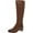 Cider Spice Leather, variant on 27 Edit Womens Edda Leather Wide Calf Knee-High Boots