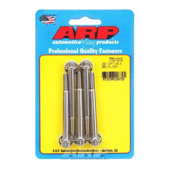 Arp S/S Bolt Kit - 12pt. (5) 6mm x 1.00 x 65